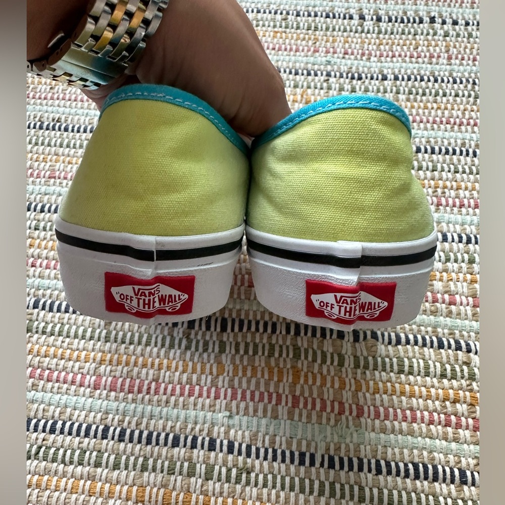 Vans Blue and Pink Gradient Slip-On Sneakers - Picture 4 of 8